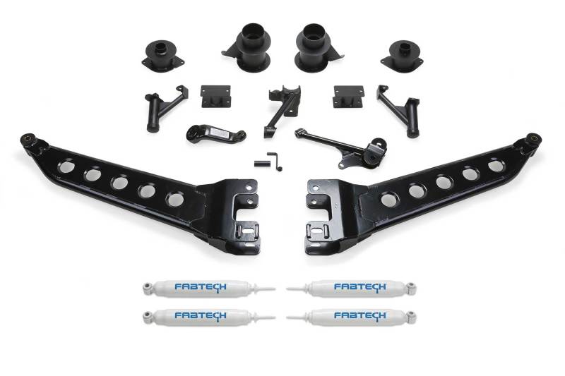 Load image into Gallery viewer, Fabtech 14-18 Ram 2500 4WD 5in Radius Arm System w/Coil Spacers &amp; Perf. Shocks
