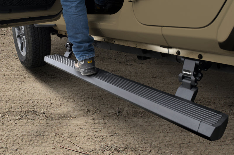 Load image into Gallery viewer, RealTruck 18-24 Jeep Wrangler 4dr VoltStep Electric Running Board Kit (Drilling Req.) - Tex. Blk
