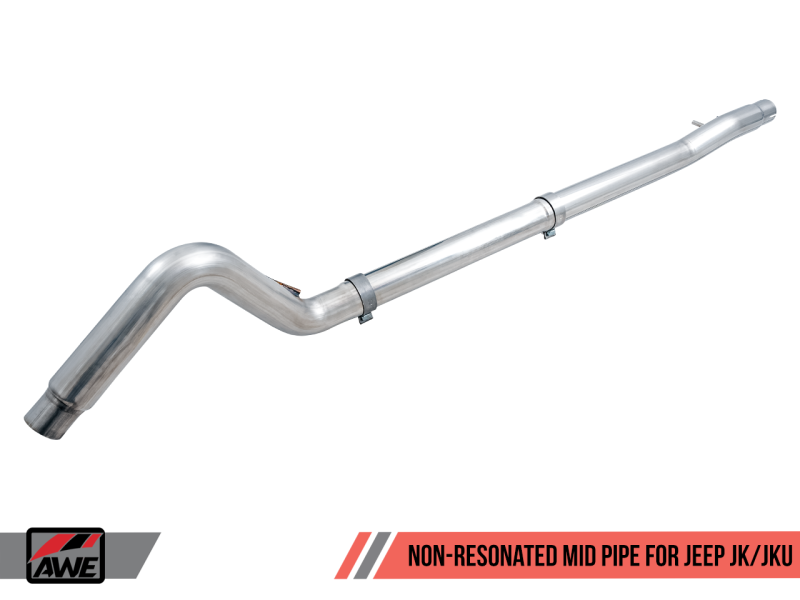 Load image into Gallery viewer, AWE Tuning 07-18 Jeep Wrangler JK/JKU 3.6L Non-Resonated Mid Pipe
