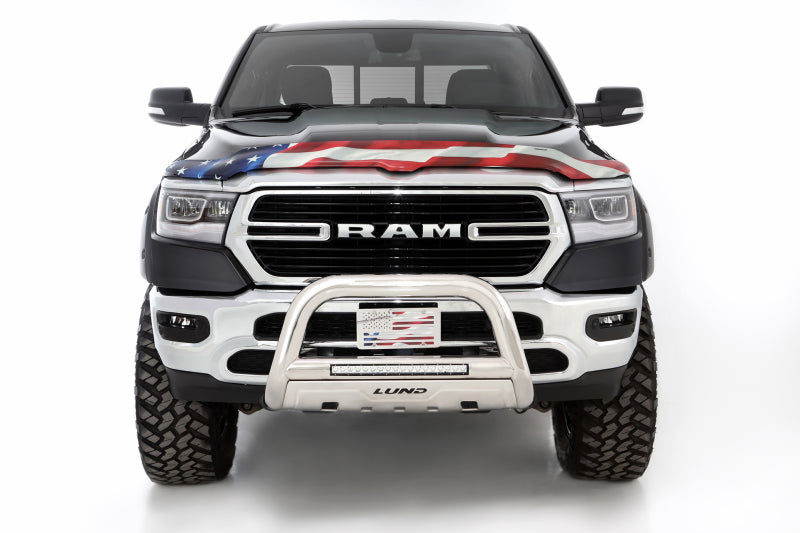 Load image into Gallery viewer, Stampede 19-23 Ram 1500 (Excl. Rebel/TRX) Vigilante Premium Hood Protector - Flag
