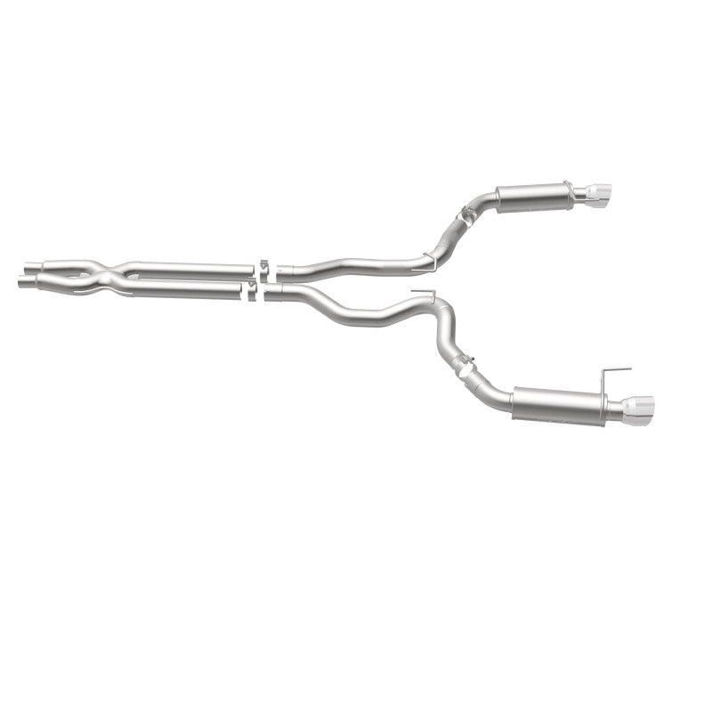 Load image into Gallery viewer, MagnaFlow Cat Back, SS, 3in, Competition, Dual Split Polished 4.5in Tips 2015 Ford Mustang GT V8 5.0
