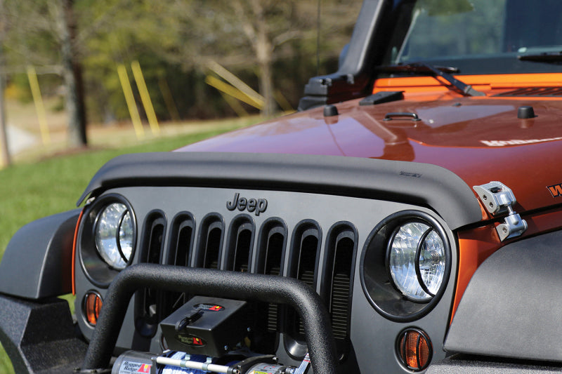Load image into Gallery viewer, Rugged Ridge Bug Deflector Matte Black 07-18 Jeep Wrangler

