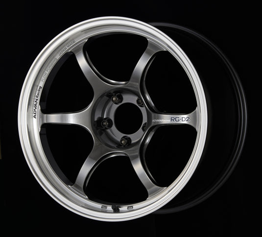 Advan RG-D2 15x7.0 +42 4x100 Machining and Racing Hyper Black Wheel