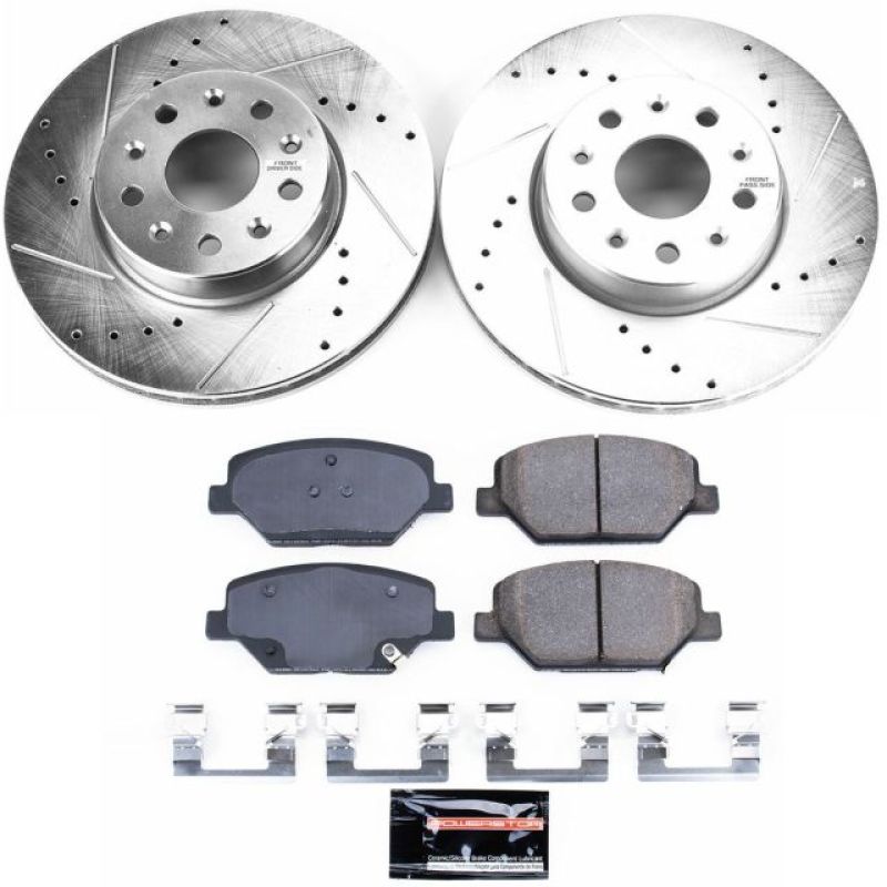 Load image into Gallery viewer, Power Stop 16-19 Chevrolet Camaro Front Z23 Evolution Sport Brake Kit
