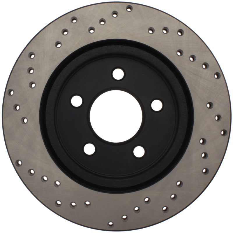 Load image into Gallery viewer, StopTech 05-10 Ford Mustang V6/4.0L / GT V8/4.6L Cross Drilled Left Rear Rotor
