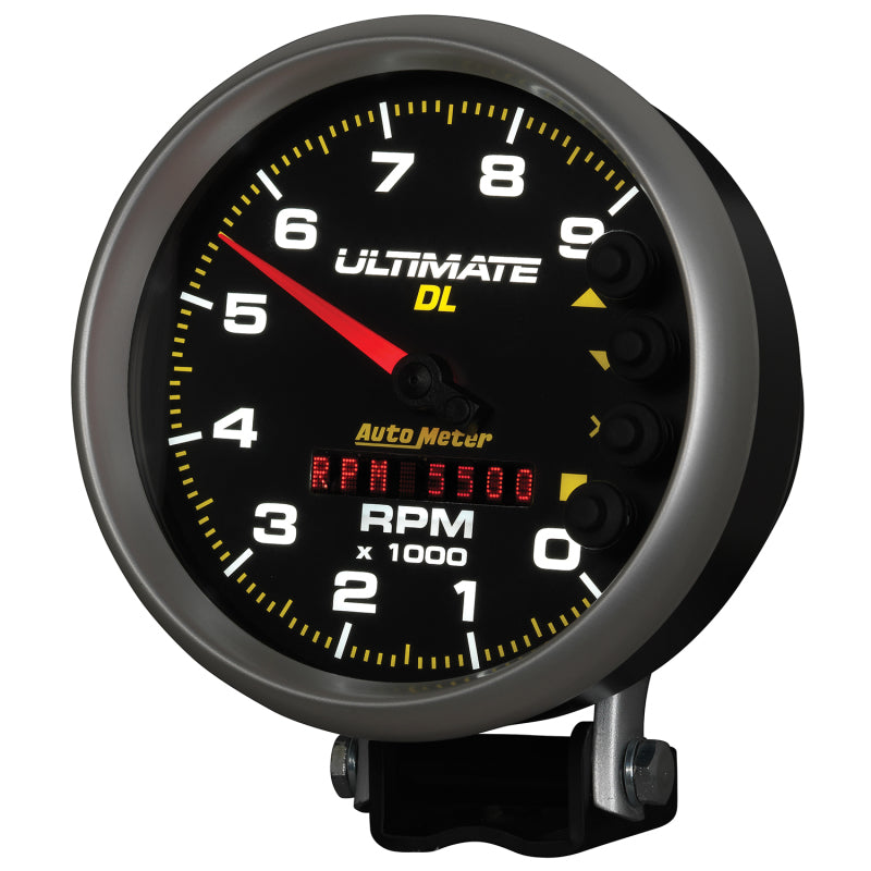 Load image into Gallery viewer, Autometer 5 inch Ultimate DL Playback Tachometer 9000 RPM - Black
