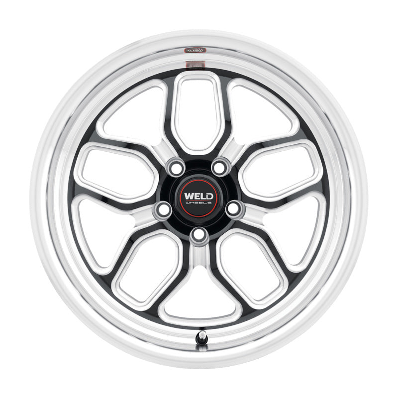Load image into Gallery viewer, Weld S152 17X5 Laguna Drag 5X120.7 ET-10 BS2.60 Gloss Black MIL Dia 78.1
