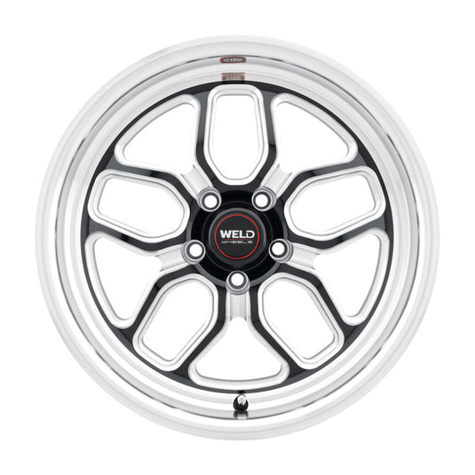 Weld S152 17X5 Laguna Drag 5X120.7 ET-10 BS2.60 Gloss Black MIL Dia 78.1