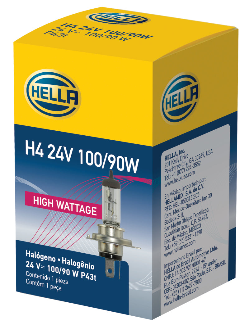 Load image into Gallery viewer, Hella Halogen H4 24V 100/90W P43t T4.625 Bulb
