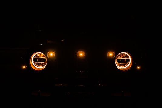 DV8 Offroad 2018+ Jeep JL Grill Amber Marker Lights