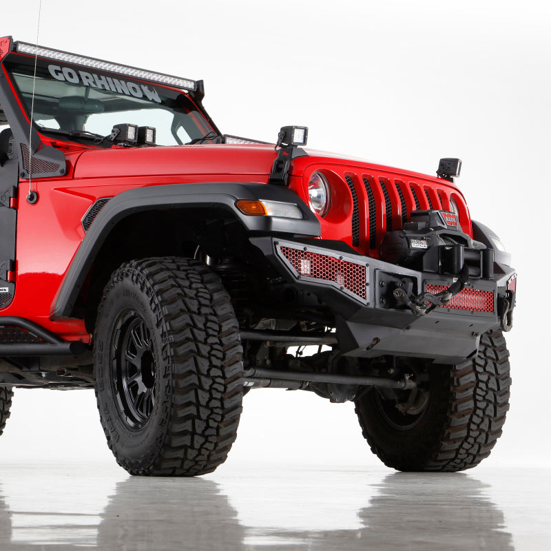 Load image into Gallery viewer, Go Rhino 18-20 Jeep Wrangler JL/JLU Rockline Front Bumper Skid Plate
