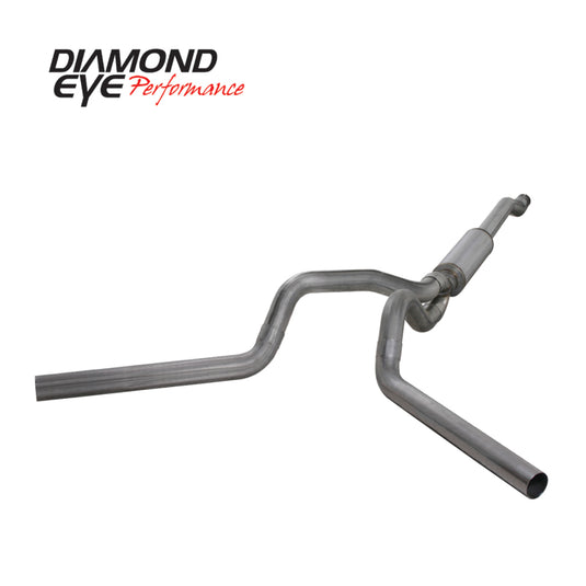 Diamond Eye KIT 4in Catback DUAL SS: 03-07 FORD 6.0L F250/F350