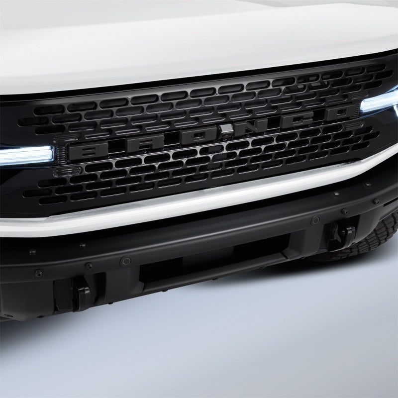 Load image into Gallery viewer, Ford Racing 2021+ Bronco Grille Lettering Overlay Kit - Black
