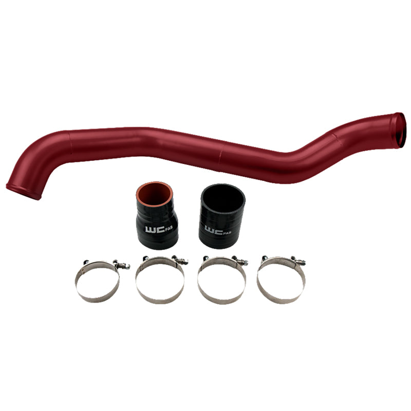 Load image into Gallery viewer, Wehrli 01-04 Chevrolet 6.6L LB7 Duramax Driver Side 3in Intercooler Pipe - WCFab Red
