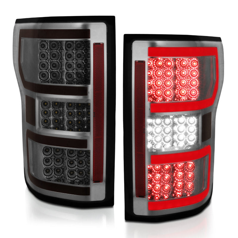 Load image into Gallery viewer, ANZO 18-19 Ford F-150 LED Taillights Smoke
