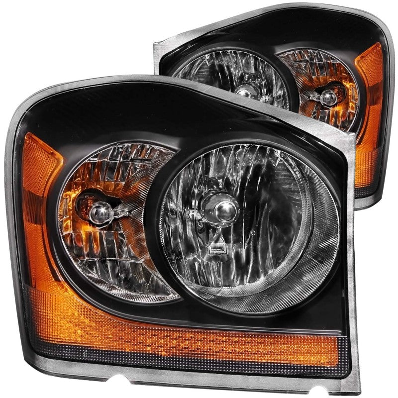 Load image into Gallery viewer, ANZO 2004-2006 Dodge Durango Crystal Headlights Black
