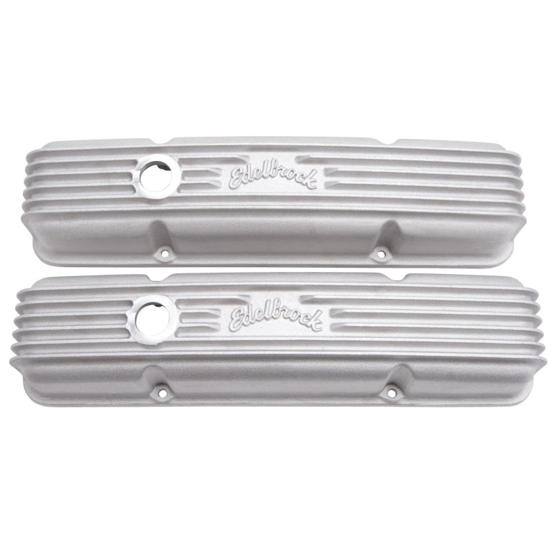 Load image into Gallery viewer, Edelbrock Valve Cover Classic Series Chevrolet 1959-1986 262-400 CI V8 w/ Breather Holes Satin

