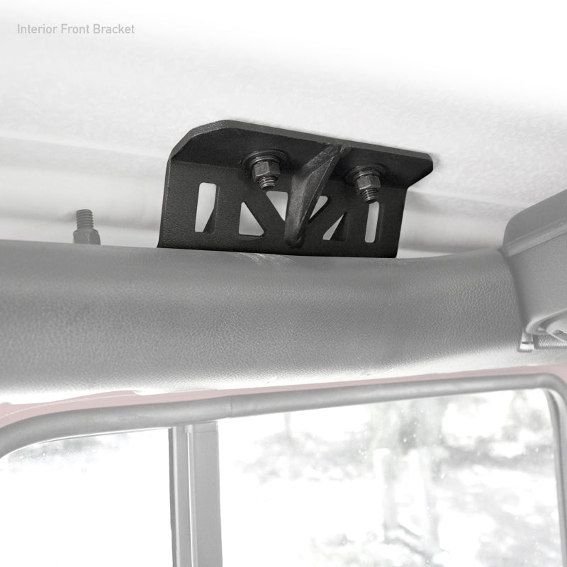 Load image into Gallery viewer, Go Rhino 19-22 Jeep Wrangler JLU SRM Roll Bar Mount Kit - Tex. Blk
