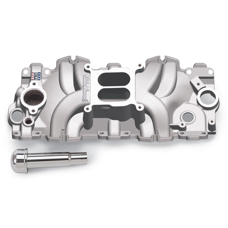 Load image into Gallery viewer, Edelbrock Intake Manifold Single Quad Perf RPM BBC 409 Inwin Lg Port As-Cast
