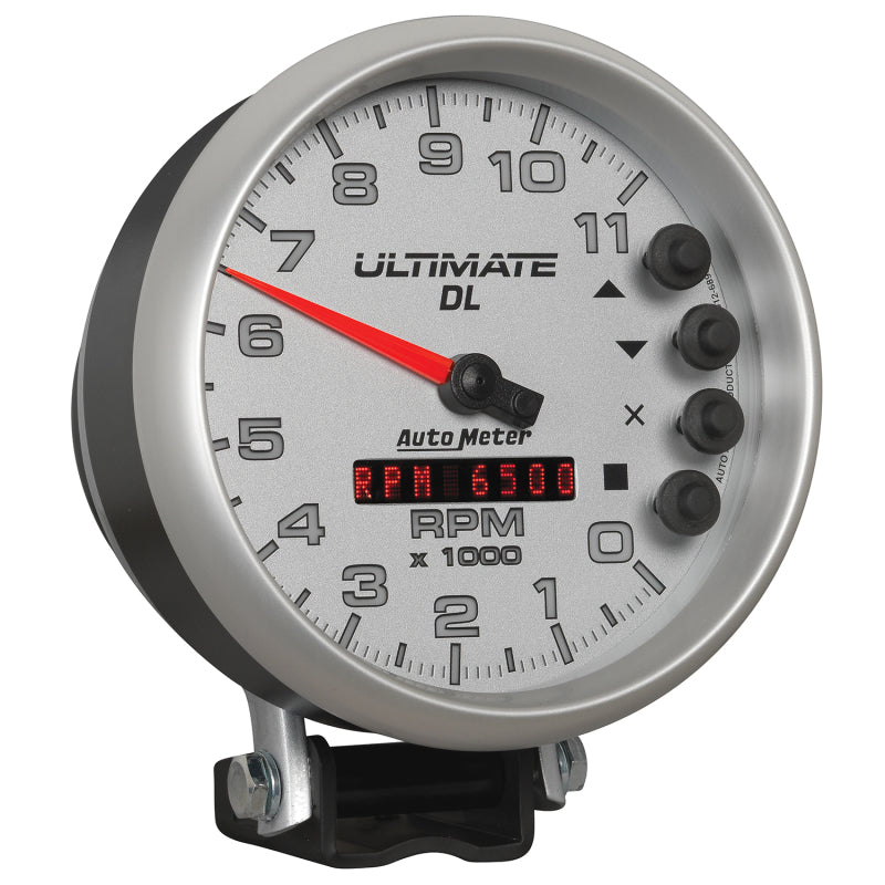 Load image into Gallery viewer, Autometer 5 inch Ultimate DL Playback Tachometer 11000 RPM - Silver
