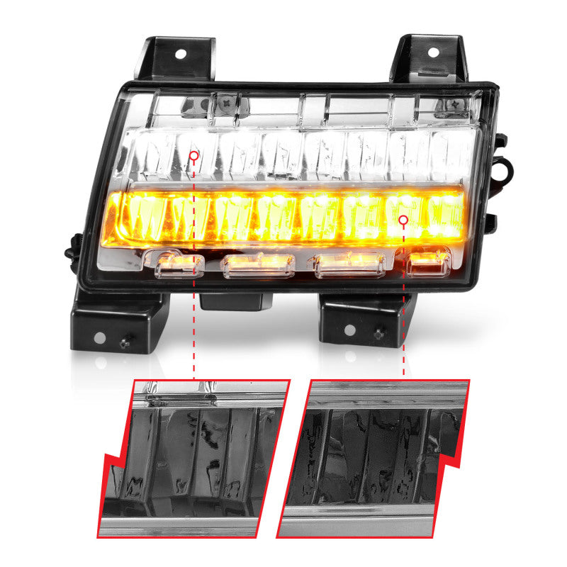 Load image into Gallery viewer, ANZO 2018-2021 Jeep Wrangler LED Side Markers Chrome Housing Clear Lens w/ Sequential Signal
