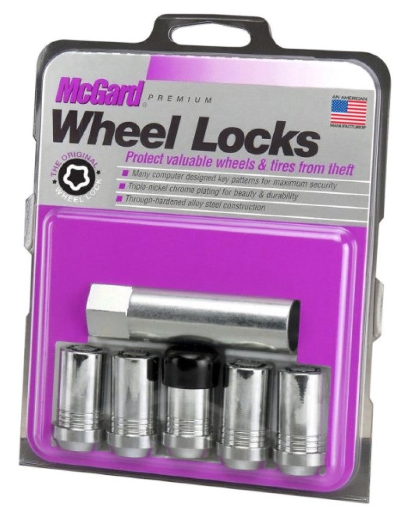 Load image into Gallery viewer, McGard Wheel Lock Nut Set - 5pk. (Cone Seat Tuner) M14X1.5 / 22mm Hex / 1.648in OAL - Chrome
