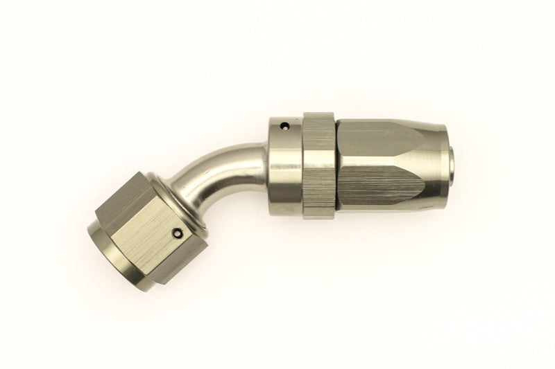 Load image into Gallery viewer, DeatschWerks 8AN Female Swivel 45-Degree Hose End CPE
