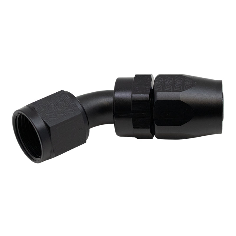 Load image into Gallery viewer, DeatschWerks 10AN Female Swivel 45-Degree Hose End CPE - Anodized Matte Black
