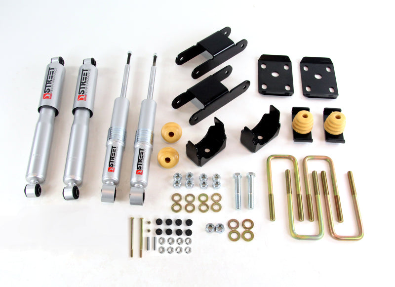 Load image into Gallery viewer, Belltech 2015 GM Colorado/Canyon Ext Cab Short Bed Lowering Kit w/ND II Shocks - 0-3in F/4in R Drop
