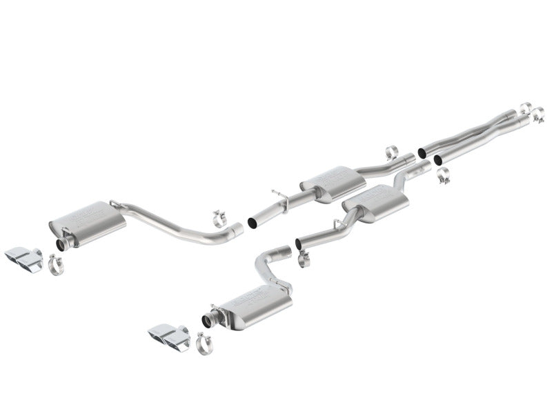 Load image into Gallery viewer, Borla 15-16 Dodge Challenger R/T 5.7L Dual Rectangle Angle Cut Dual Split Rear Exit ATAK Exhaust
