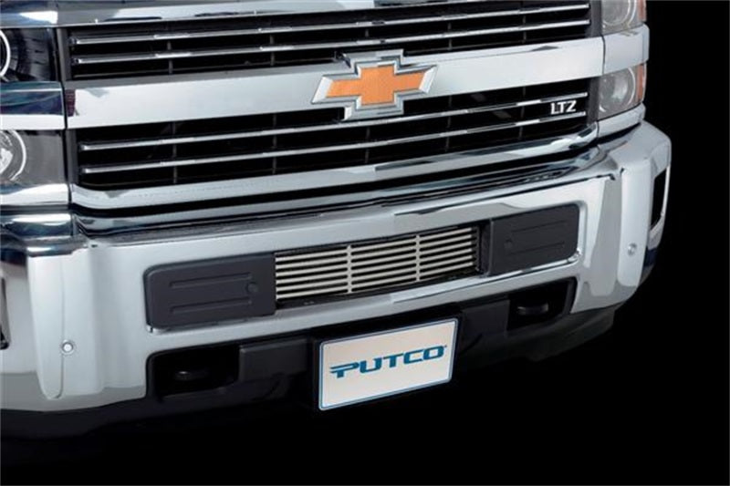 Load image into Gallery viewer, Putco 15-19 Chevy Silv HD - Stainless Steel - Bar Design Bumper Grille Inserts
