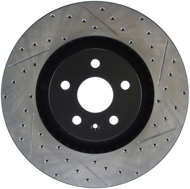 Load image into Gallery viewer, StopTech Drilled &amp; Slotted Left Sport Brake Rotor for 2009 Cadillac CTS-V
