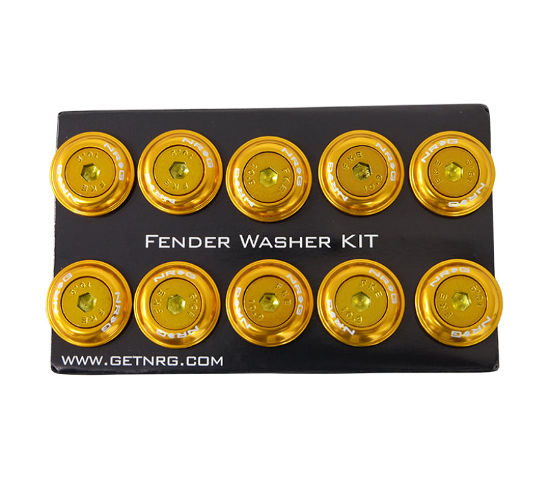 Load image into Gallery viewer, NRG Fender Washer Kit w/Color Matched M6 Bolt Rivets For Plastic (Rose Gold) - Set of 10
