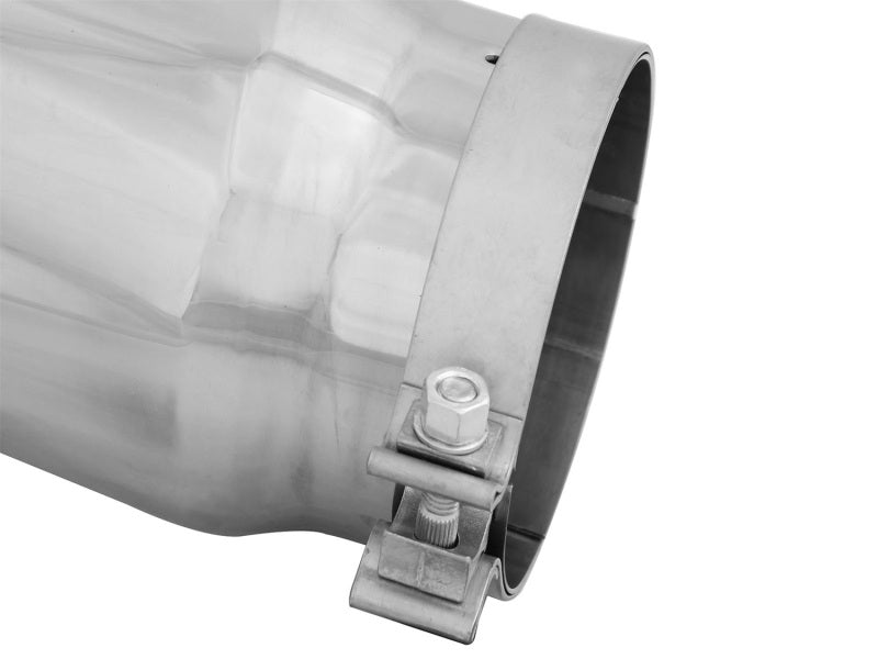 Load image into Gallery viewer, aFe Diesel Exhaust Tip Bolt On Polished 5in Inlet x 6in Outlet x 12in Long
