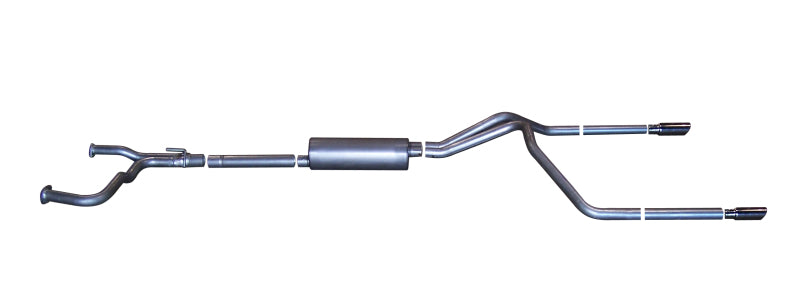 Load image into Gallery viewer, Gibson 04-10 Nissan Titan LE 5.6L 2.5in Cat-Back Dual Split Exhaust - Aluminized
