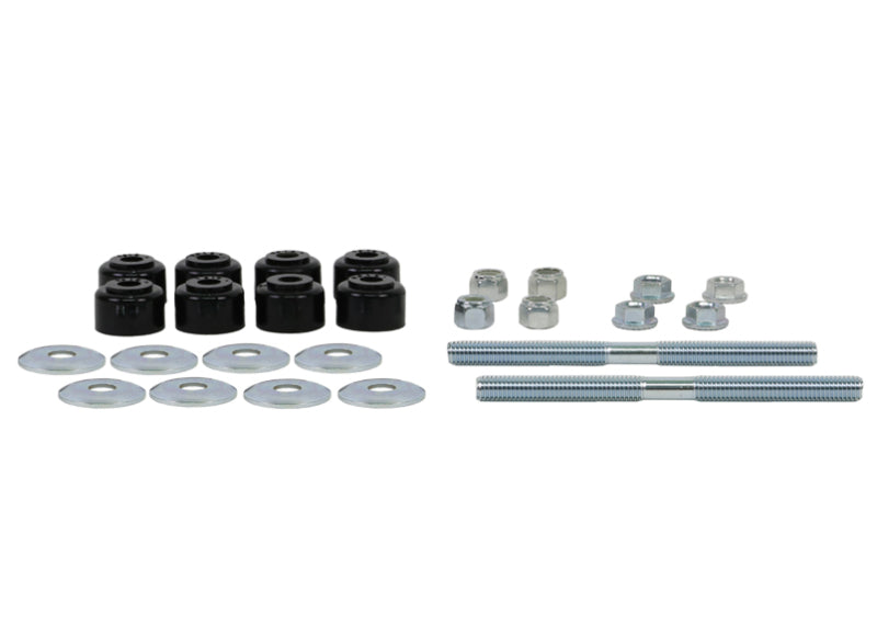 Load image into Gallery viewer, Whiteline Plus Universal Sway Bar Link Threaded Rod w/ Poly Bushes 140mm
