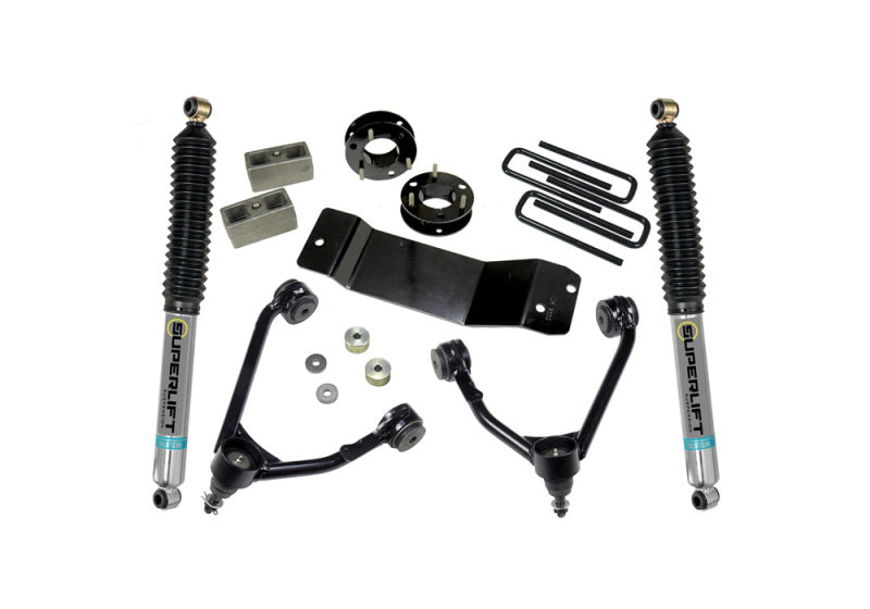 Load image into Gallery viewer, Superlift 07-16 Chevy Silv 1500 4WD 3.5in Lift Kit w/ Cast Steel Control Arms &amp; Bilstein Rear Shocks
