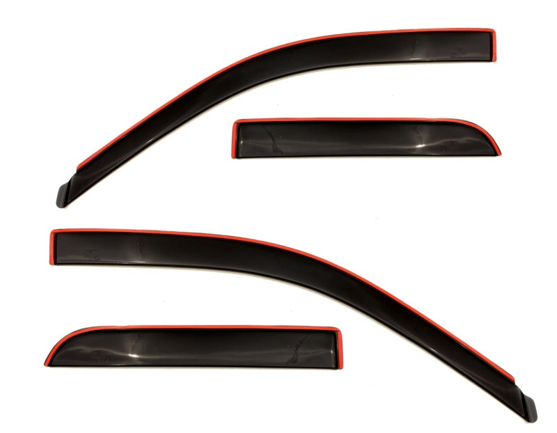 Load image into Gallery viewer, AVS 09-18 Dodge RAM 1500 Crew Cab Ventvisor Low Profile In-Channel Deflectors 4pc - Smoke
