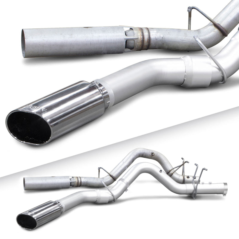Load image into Gallery viewer, Banks Power 17+ GM Duramax L5P 2500/3500 Monster Exhaust System - SS Single Exhaust w/ Chrome Tip
