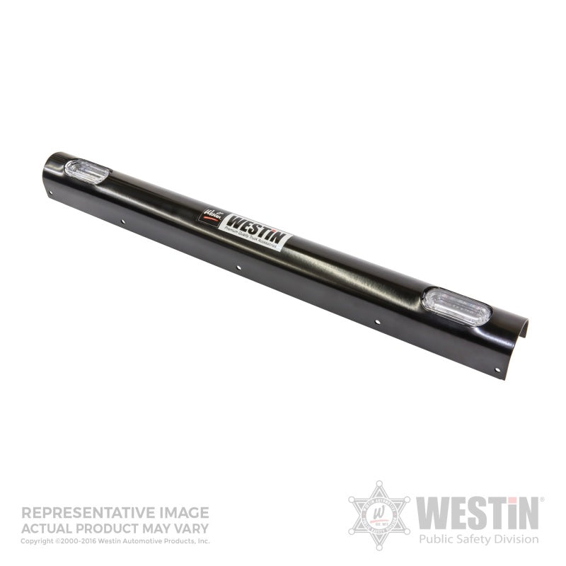Load image into Gallery viewer, Westin Push Bumper Elite Light Channel 33.1 inch Whelen 2 Hole - Black
