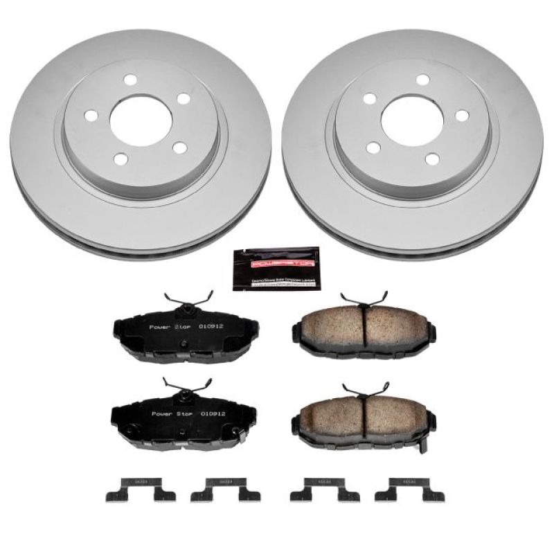 Load image into Gallery viewer, Power Stop 11-14 Ford Mustang Rear Z17 Evolution Geomet Coated Brake Kit
