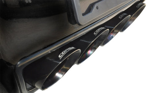 Corsa 15-19 Chevy Corvette Z06 3in Cat Back Exhaust Black Pro-Series Quad 4.5in Tip (Xtreme