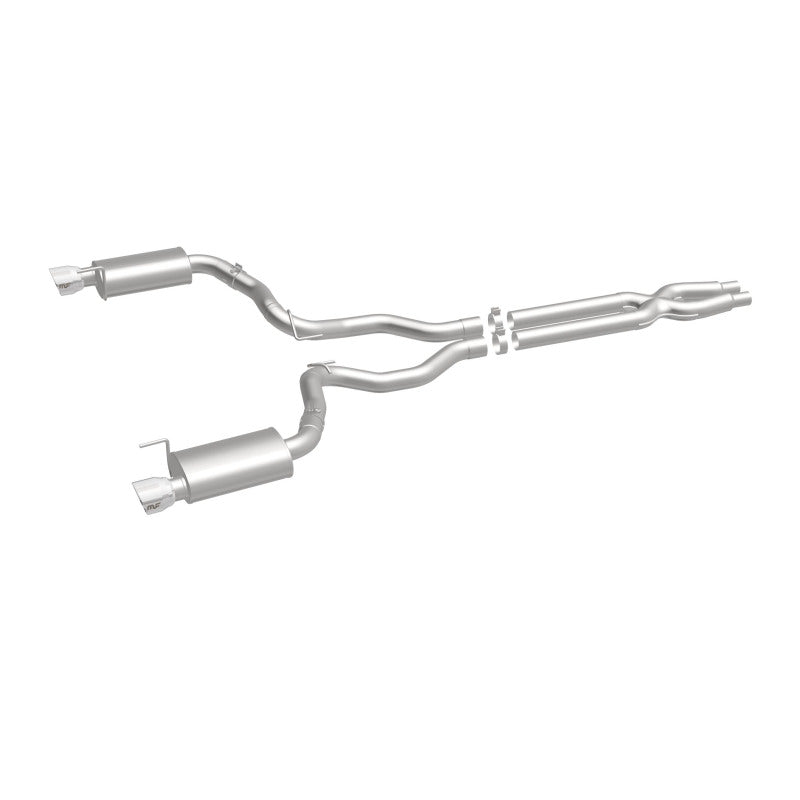 Load image into Gallery viewer, MagnaFlow Cat Back, SS, 3in, Street, Dual Split Polished 4.5in Tips 2015 Ford Mustang GT V8 5.0L
