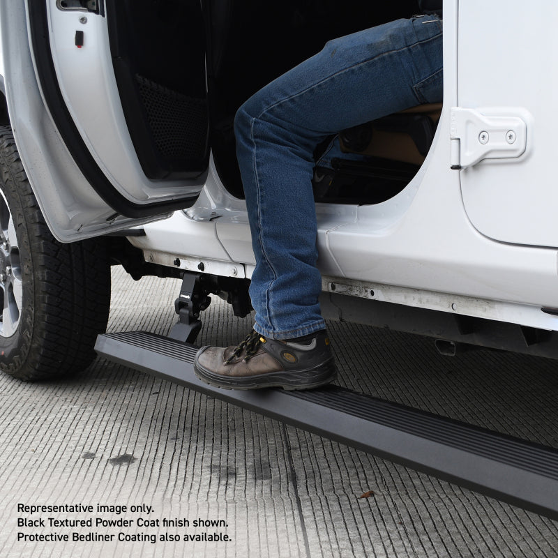 Load image into Gallery viewer, RealTruck 07-17 Jeep Wrangler 2dr VoltStep Electric Running Board Kit (Cut Req.) - Tex. Blk
