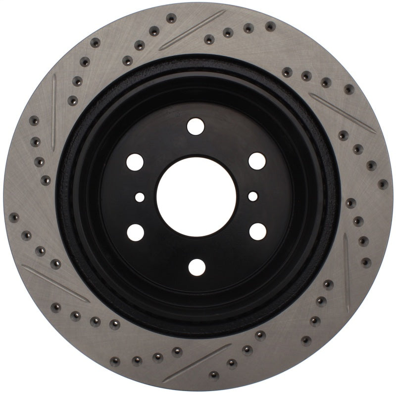 Load image into Gallery viewer, StopTech 05-10 GMC Sierra (w/ Rear Drum) / 07-09 GMC Yukon Rear Right Slotted &amp; Drilled Rotor
