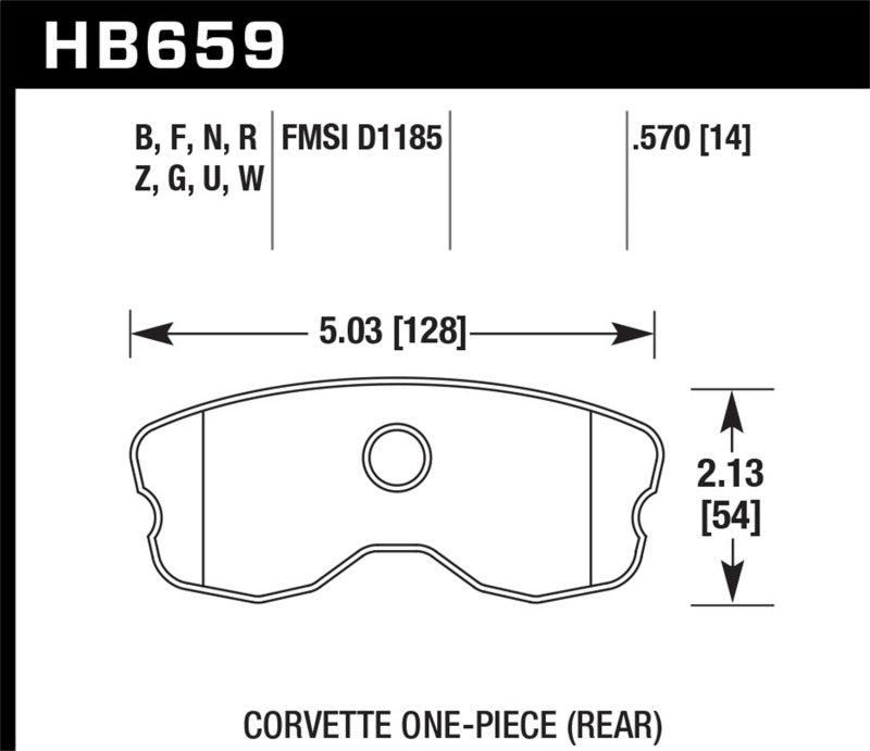 Load image into Gallery viewer, Hawk 06-10 Chevy Corvette (Improved Pad Design) Rear HP+ Street Brake Pads

