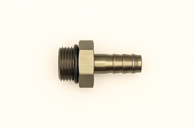 Load image into Gallery viewer, DeatschWerks 8AN ORB Male To 3/8in. Male Triple Barb Fitting (Incl. O-Ring)
