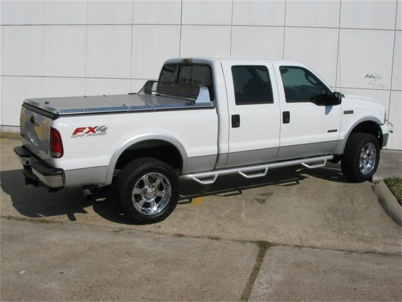 Load image into Gallery viewer, N-Fab Nerf Step 99-16 Ford F-250/350 Super Duty Crew Cab 6.75ft Bed - Gloss Black - Bed Access - 3in
