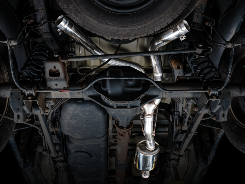 Load image into Gallery viewer, AWE Tuning 09-18 RAM 1500 5.7L (w/o Cutout) 0FG Dual Rear Exit Cat-Back Exhaust - Chrome Silver Tips
