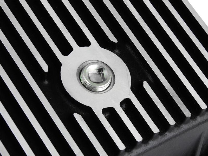 Load image into Gallery viewer, aFe Transmission Pan (Black); Ford Trucks 94-08 AODE
